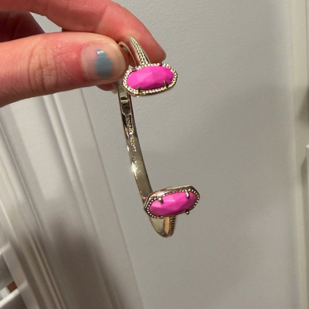 Kendra Scott Elton Cuff Pink and Gold